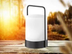 FHL Easy Outdoor Solar Tischleuchte CASOLI Mit Fernbedienung & RGB LED - 20cm -Licht Welt Geschaft outdoor solar tischleuchte casoli mit fernbedienun 5