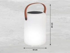 FHL Easy Outdoor Solar Tischleuchte ORNO Mit Fernbedienung & RGB LED - 20cm -Licht Welt Geschaft outdoor solar tischleuchte orno mit fernbedienung 1 3