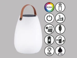 FHL Easy Outdoor Solar Tischleuchte RUBY 30cm Mit Fernbedienung & RGB LED 10 FHL Easy Outdoor Solar Tischleuchte RUBY 30cm Mit Fernbedienung & RGB LED -Licht Welt Geschaft outdoor solar tischleuchte ruby 30cm mit fernbedie 3