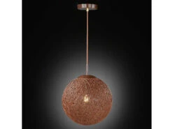Licht Welt Geschaft -Licht Welt Geschaft pendelleuchte bilbao rattankugelschirm braun 30 cm 1