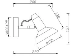 Trio Leuchten Retro Wandstrahler ROXIE 1-flammig Aus Metall In Schwarz / Gold -Licht Welt Geschaft retro wandstrahler roxie 1 flammig aus metall in s 4