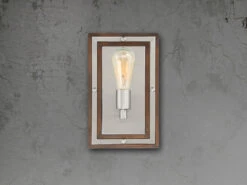 MeineWunschleuchte Rustikale LED Wandleuchte Aus Holz Und Metall, Höhe 32cm 9 MeineWunschleuchte Rustikale LED Wandleuchte Aus Holz Und Metall, Höhe 32cm -Licht Welt Geschaft rustikale led wandleuchte aus holz und metall hoeh 2