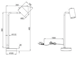 Trio Leuchten Schreibtischlampe MARLEY In Messing / Schwarz Matt, Spot Schwenkbar, Höhe 45cm 14 Trio Leuchten Schreibtischlampe MARLEY In Messing / Schwarz Matt, Spot Schwenkbar, Höhe 45cm -Licht Welt Geschaft schreibtischlampe marley in messing schwarz matt s 6