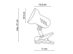 Licht Welt Geschaft -Licht Welt Geschaft schwenkbare klemmleuchte klammerleuchte silber mit 1