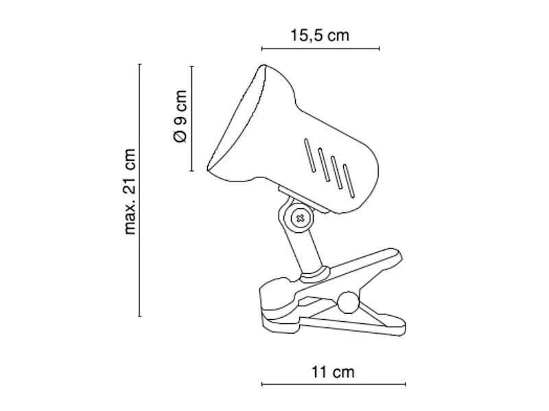 Globo Schwenkbare Klemmleuchte / Klammerleuchte Weiß Mit LED Leuchtmittel 2 Globo Schwenkbare Klemmleuchte / Klammerleuchte Weiß Mit LED Leuchtmittel – Bild 2