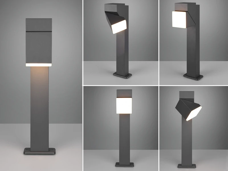 Trio Leuchten Schwenkbare LED Außen Wegeleuchte AVON Höhe 50cm, Anthrazit 4 Trio Leuchten Schwenkbare LED Außen Wegeleuchte AVON Höhe 50cm, Anthrazit – Bild 4