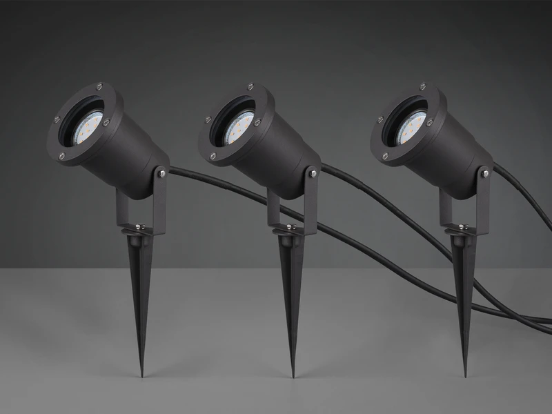 Trio Leuchten Schwenkbarer LED Garten Baumstrahler 3er Set Mit Erdspieß & 5m Anschlußkabel 6 Trio Leuchten Schwenkbarer LED Garten Baumstrahler 3er Set Mit Erdspieß & 5m Anschlußkabel – Bild 6