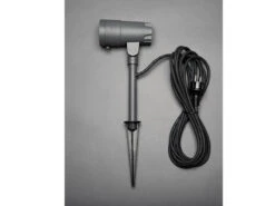 Konstsmide Schwenkbarer LED Gartenstrahler ANDRIA Mit Erdspieß & 5mtr. Anschlußkabel, 27cm