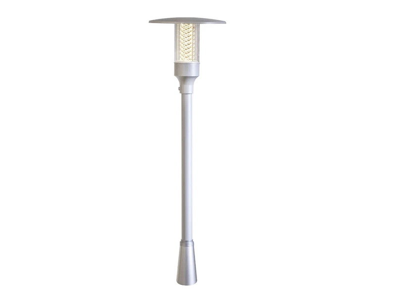 Konstsmide Silberne Wegeleuchte NOVA Mit Reflektorgitter, GU10, Aluminium, IP44 2 Konstsmide Silberne Wegeleuchte NOVA Mit Reflektorgitter, GU10, Aluminium, IP44 – Bild 2