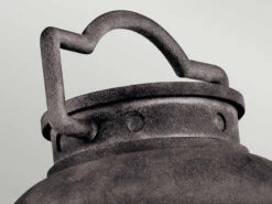 KICHLER Sockel Laterne ASHLAND BAY Im Industriedesign, Anthrazit Höhe 47cm -Licht Welt Geschaft sockel laterne ashland bay im industriedesign anth 3