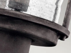 KICHLER Sockel Laterne ASHLAND BAY Im Industriedesign, Anthrazit Höhe 47cm -Licht Welt Geschaft sockel laterne ashland bay im industriedesign anth 5