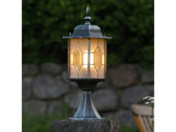 Konstsmide Sockelleuchte MILANO Laterne Außen Im Landhausstil, Schwarz, Höhe 51cm -Licht Welt Geschaft sockelleuchte milano laterne aussen im landhaussti 3