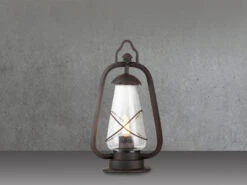 Elstead Lighting Sockelleuchte MINERS In Antiker Laternenoptik, Höhe 36cm -Licht Welt Geschaft sockelleuchte miners in antiker laternenoptik hoeh 2