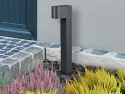 Trio Leuchten Sockelleuchte ROYA In Anthrazit Höhe 50cm IP44 - Außenleuchten Wegeleuchten