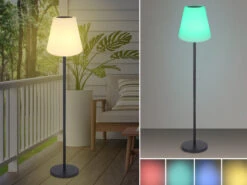 Globo Solar & Akku Stehlampe Mit Fernbedienung, Auch Per USB Ladbar, Höhe 150cm