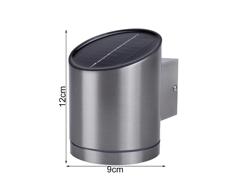 Smartwares Solar Außenwandleuchte Aus Edelstahl, Höhe 12cm Mit Dämmerungssensor 3 Smartwares Solar Außenwandleuchte Aus Edelstahl, Höhe 12cm Mit Dämmerungssensor – Bild 3