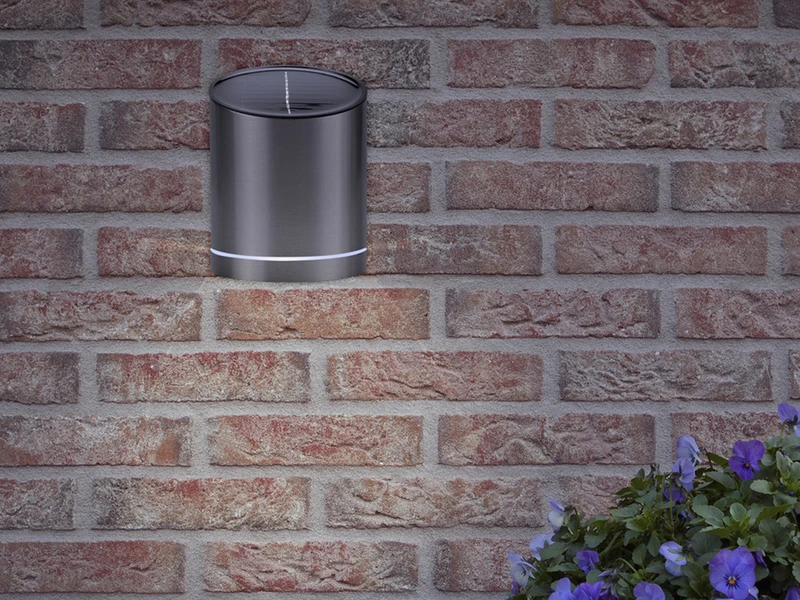 Smartwares Solar Außenwandleuchte Aus Edelstahl, Höhe 12cm Mit Dämmerungssensor 8 Smartwares Solar Außenwandleuchte Aus Edelstahl, Höhe 12cm Mit Dämmerungssensor – Bild 8