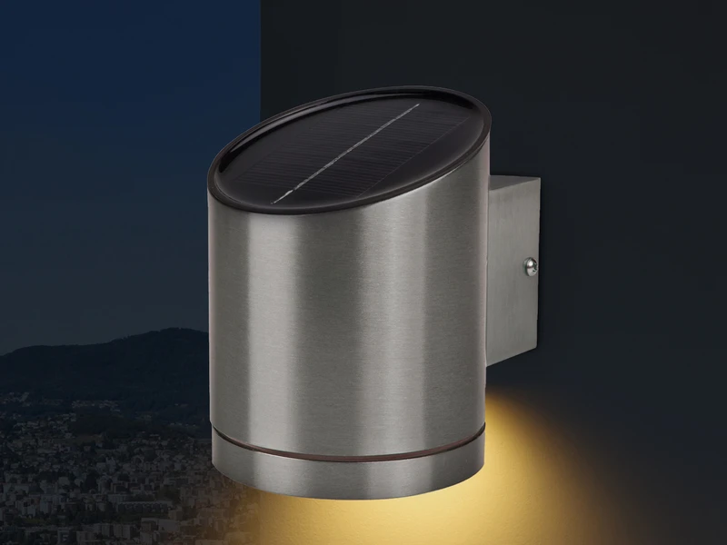 Smartwares Solar Außenwandleuchte Aus Edelstahl, Höhe 12cm Mit Dämmerungssensor 1 Smartwares Solar Außenwandleuchte Aus Edelstahl, Höhe 12cm Mit Dämmerungssensor