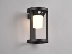 Trio Leuchten Solar Außenwandleuchte CARMO Mit Bewegungsmelder & Dauerlicht, H. 20cm -Licht Welt Geschaft solar aussenwandleuchte carmo mit bewegungsmelder 1 2