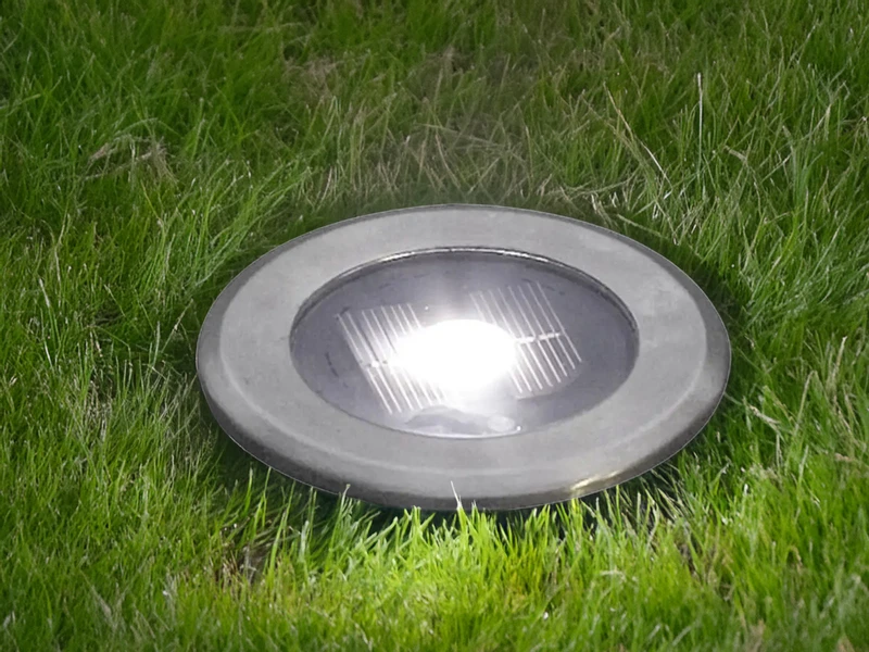 Konstsmide Solar LED-Bodenspot, Edelstahl, Ø 11cm, Je Spot Bis 100kg Belastbar 1 Konstsmide Solar LED-Bodenspot, Edelstahl, Ø 11cm, Je Spot Bis 100kg Belastbar