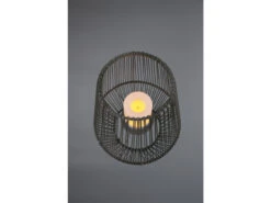 Reality Leuchten Solar LED Tischleuchte MINEROS Braun Kerzen Flackern Ø26cm Höhe 30cm -Licht Welt Geschaft solar led tischleuchte mineros braun kerzen flacke 17