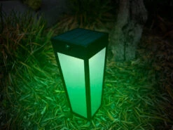 Lutec Solar LED Wegeleuchte DIAS 48cm, Bewegungsmelder & RGB Farbwechsel -Licht Welt Geschaft solar led wegeleuchte dias 48cm bewegungsmelder rg 6