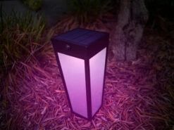 Lutec Solar LED Wegeleuchte DIAS 48cm, Bewegungsmelder & RGB Farbwechsel -Licht Welt Geschaft solar led wegeleuchte dias 48cm bewegungsmelder rg 7