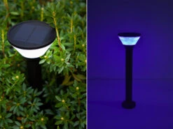 Lutec Solar LED Wegeleuchte KARLO 45cm, Bewegungsmelder & RGB Farbwechsel -Licht Welt Geschaft solar led wegeleuchte karlo 45cm bewegungsmelder r 7