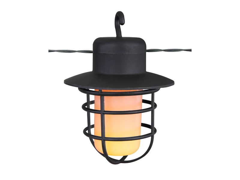 Globo Solarbetriebene LED Outdoor Lichterkette Mit 10 Laternen, Länge 4,8 Meter 4 Globo Solarbetriebene LED Outdoor Lichterkette Mit 10 Laternen, Länge 4,8 Meter – Bild 4