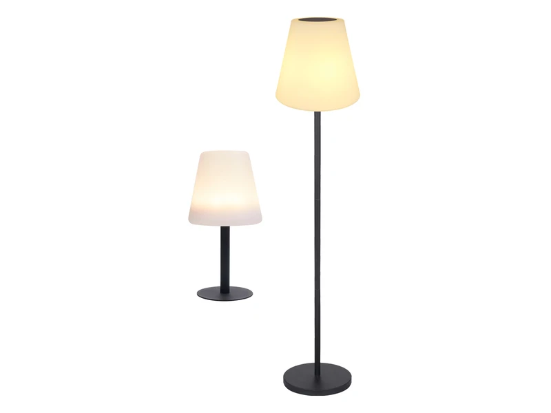 MeineWunschleuchte Solarleuchten SET: Stehleuchte Höhenverstellbar Bis 150 Cm & Tischleuchte 25 Cm 2 MeineWunschleuchte Solarleuchten SET: Stehleuchte Höhenverstellbar Bis 150 Cm & Tischleuchte 25 Cm – Bild 2