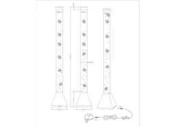 Reality Leuchten Sprudelnde Farbwechsel LED Lichtsäule MOTION Wassersäule & Deko Fischen 130cm 14 Reality Leuchten Sprudelnde Farbwechsel LED Lichtsäule MOTION Wassersäule & Deko Fischen 130cm -Licht Welt Geschaft sprudelnde farbwechsel led lichtsaeule motion wass 4