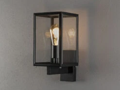 Konstsmide Stehende LED Außenwandlaterne Schwarz Mit Klarglas, Höhe 33cm 10 Konstsmide Stehende LED Außenwandlaterne Schwarz Mit Klarglas, Höhe 33cm -Licht Welt Geschaft stehende led aussenwandlaterne schwarz mit klargla 3