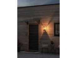 Konstsmide Stehende LED Außenwandlaterne Schwarz Mit Klarglas, Höhe 33cm 11 Konstsmide Stehende LED Außenwandlaterne Schwarz Mit Klarglas, Höhe 33cm -Licht Welt Geschaft stehende led aussenwandlaterne schwarz mit klargla 4