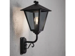 Konstsmide Stehende Wandleuchte BENU, E27, Aluminium Schwarz, Höhe 61 Cm -Licht Welt Geschaft stehende wandleuchte benu e27 aluminium schwarz ho 2