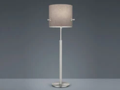Trio Leuchten Stehlampe CAMDEN Silber Mit Stoffschirm Grau Höhenverstellbar 145-187cm 10 Trio Leuchten Stehlampe CAMDEN Silber Mit Stoffschirm Grau Höhenverstellbar 145-187cm -Licht Welt Geschaft stehlampe camden silber mit stoffschirm grau hoehe 2
