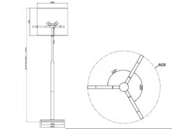 Trio Leuchten Stehlampe CAMDEN Silber Mit Stoffschirm Grau Höhenverstellbar 145-187cm 14 Trio Leuchten Stehlampe CAMDEN Silber Mit Stoffschirm Grau Höhenverstellbar 145-187cm -Licht Welt Geschaft stehlampe camden silber mit stoffschirm grau hoehe 6
