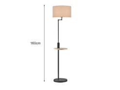 Trio Leuchten Stehleuchte CLAAS Schwarz Matt Mit Stoffschirm, Ablagetisch & USB Anschluss 8 Trio Leuchten Stehleuchte CLAAS Schwarz Matt Mit Stoffschirm, Ablagetisch & USB Anschluss -Licht Welt Geschaft stehleuchte claas schwarz matt mit stoffschirm abl 2