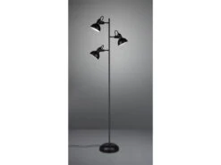 Reality Leuchten Stehleuchte GINA Schwarz 3 Flammig Mit Fußschalter - Höhe 150cm -Licht Welt Geschaft stehleuchte gina schwarz 3 flammig mit fussschalte 4