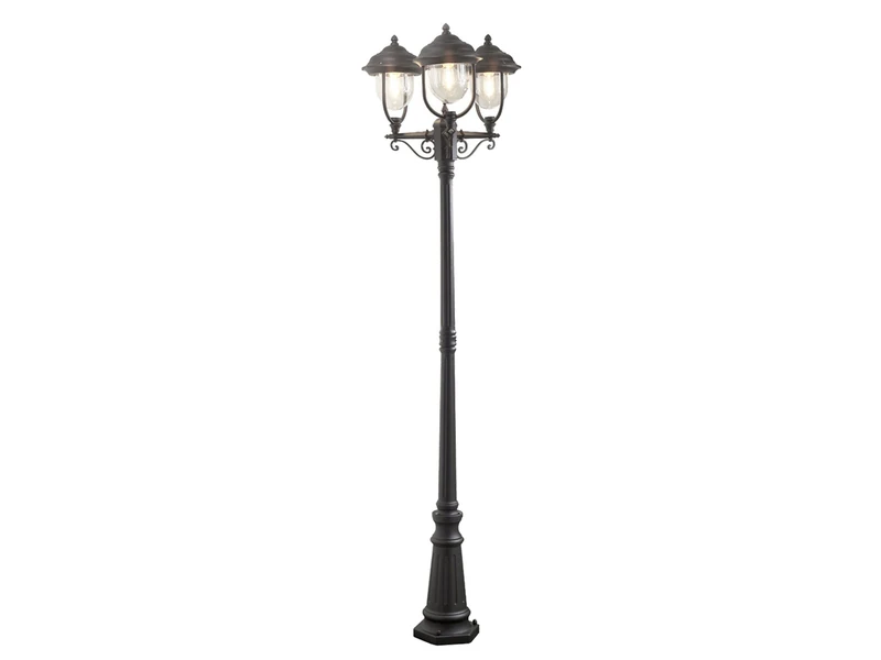 Konstsmide Straßenlaterne PARMA Kandelaber Im Landhausstil, Schwarz, Höhe 218cm 2 Konstsmide Straßenlaterne PARMA Kandelaber Im Landhausstil, Schwarz, Höhe 218cm – Bild 2