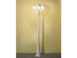 Konstsmide Straßenlaterne PARMA Kandelaber Im Landhausstil, Weiß, Höhe 218cm -Licht Welt Geschaft strassenlaterne parma kandelaber im landhausstil w 5