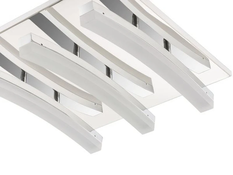 Wofi Stylische, 3-flammige LED-Deckenleuchte In Chrom, Dimmbar, 32x32 Cm, COLMAR 3 Wofi Stylische, 3-flammige LED-Deckenleuchte In Chrom, Dimmbar, 32x32 Cm, COLMAR – Bild 3