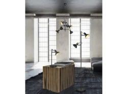 Trio Leuchten Tischlampe ROXIE Metall In Schwarz / Gold Schwenkbar - Höhe 43cm -Licht Welt Geschaft tischlampe roxie metall in schwarz gold schwenkbar 5