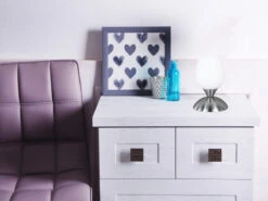 Reality Leuchten Tischleuchte CUP II, Glasschirm Weiß Sockel Silber - Touchfunktion, Ø12cm -Licht Welt Geschaft tischleuchte cup ii glasschirm weiss sockel silber 4