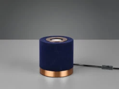 Reality Leuchten Tischleuchte JUDY Samt Blau/Messing Retro Style - Ø 11cm, Höhe 11cm 11 Reality Leuchten Tischleuchte JUDY Samt Blau/Messing Retro Style - Ø 11cm, Höhe 11cm -Licht Welt Geschaft tischleuchte judy samt blau messing retro style 11 2