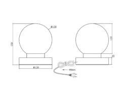 Reality Leuchten Tischleuchte PRINZ II, Glasschirm Orange Sockel Silber - Touchfunktion, Ø12cm -Licht Welt Geschaft tischleuchte prinz ii glasschirm orange sockel sil 4