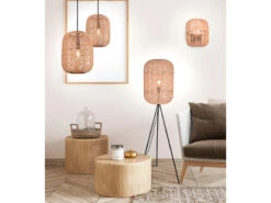 Trio Leuchten Tripod Stehlampe RUNA Korbleuchte Mit Sisal Geflecht Lampenschirm 35cm -Licht Welt Geschaft tripod stehlampe runa korbleuchte mit sisal geflec 5