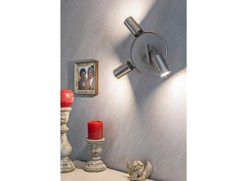MeineWunschleuchte LED Strahler FAINA 3 Flammig Rund In Nickel Matt - Spots Dreh-und Schwenkbar 3 MeineWunschleuchte LED Strahler FAINA 3 Flammig Rund In Nickel Matt - Spots Dreh-und Schwenkbar – Bild 3