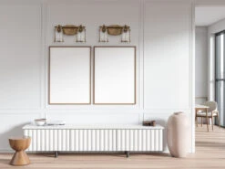 KICHLER Wandleuchte ASHLAND BAY In Messing Für Badezimmer & Wohnraum, Breite 36cm -Licht Welt Geschaft wandleuchte ashland bay in messing fuer badezimmer 16