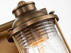 KICHLER Wandleuchte ASHLAND BAY In Messing Für Badezimmer & Wohnraum, Breite 36cm -Licht Welt Geschaft wandleuchte ashland bay in messing fuer badezimmer 18