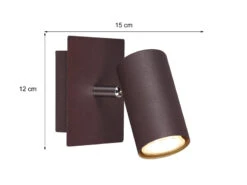 Trio Leuchten Wandleuchte MARLEY Aus Rostfarbigem Metall Mit Schwenkbarem Spot, GU10-Sockel -Licht Welt Geschaft wandleuchte marley aus rostfarbigem metall mit sch 2